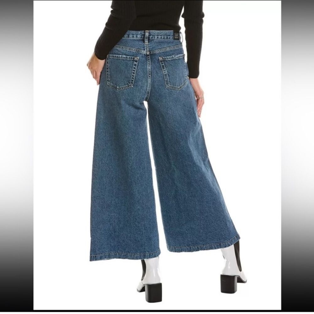 NWT Current/Elliott Wide Leg Crop - Bromes - Picture 2 of 10